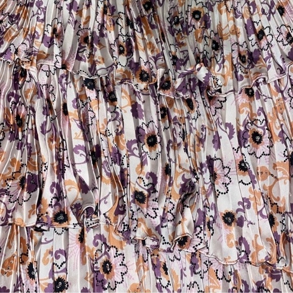 NWOT ALEXIS Amonda Floral Pleated Tiered Long Dress size XS - Picture 4 of 8